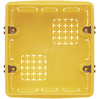 Boîte d'encastrement multimatériaux 3 +3 modules, standard italien