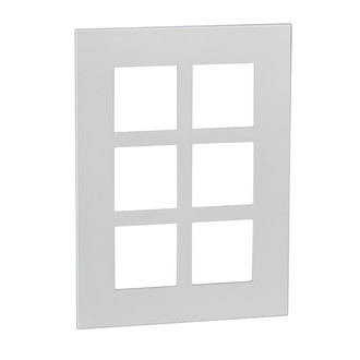 Plaque de recouvrement Arteor Basic 2x3 Soft Alu