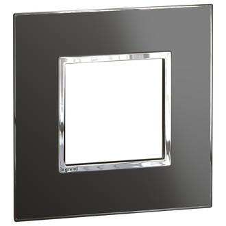 Rahmenplatte Arteor High End 1x1 Black Reflective