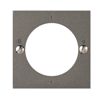 Schlüsselschalter Frontplatte 0-1-0-1 magnesium