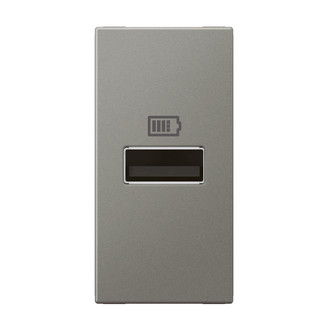 Chargeur USB Type A, 3A, 15W, 1Mod. magnésium