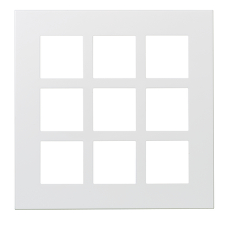 Plaque de recouvrement Arteor Basic 3x3 blanc