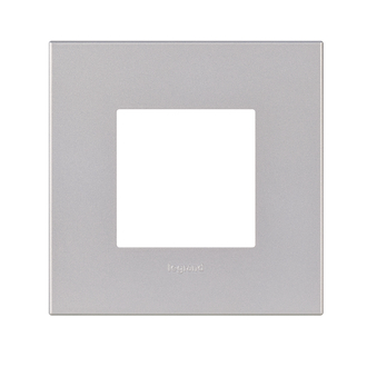 Plaque de recouvrement Arteor Basic pour cmb. 1x1 Pearl Alu