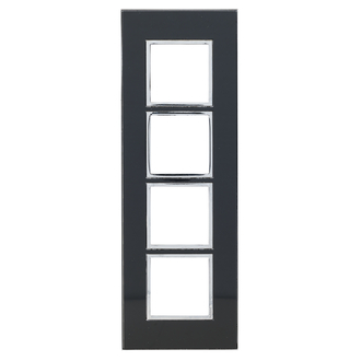 Rahmenplatte Arteor High End 4x1 Mirror Black