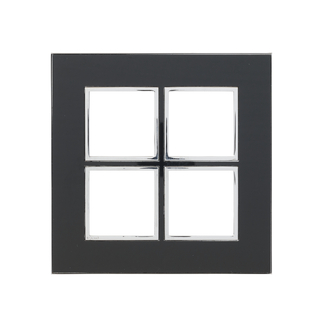 Plaque de recouvrement Arteor High End 2x2 Mirror Black