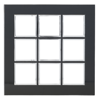 Plaque de recouvrement Arteor High End 3x3 Mirror Black