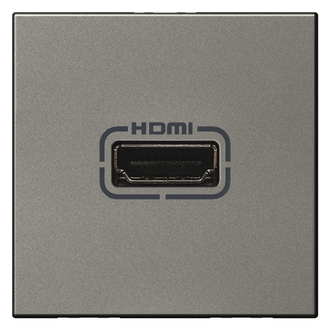 Anschlussdose HDMI magnesium