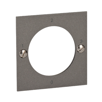 Schlüsselschalter Frontplatte 1-2-3-0 magnesium
