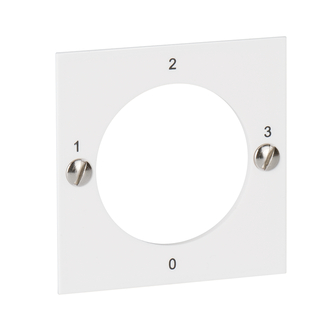 Schlüsselschalter Frontplatte 1-2-3-0 weiss