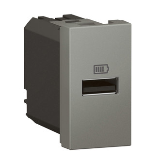 Chargeur USB Type A, 3A, 15W, 1Mod. magnésium