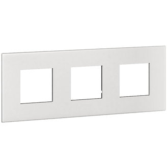 Plaque de recouvrement Arteor Basic 3x1 blanc