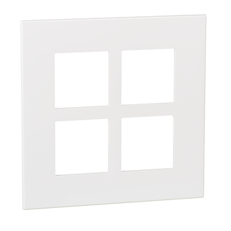 Plaque de recouvrement Arteor Basic 2x2 blanc