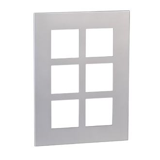 Plaque de recouvrement Arteor Basic 3x2 Pearl Alu