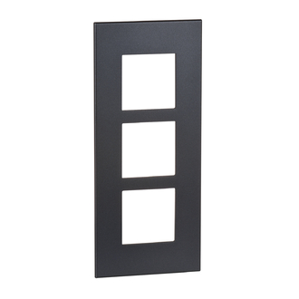 Plaque de recouvrement Arteor Basic 3x1 Graphite