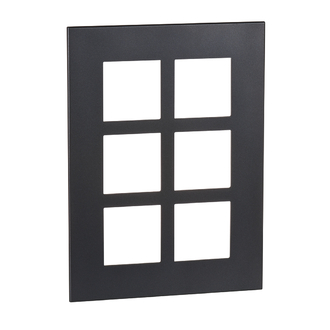 Plaque de recouvrement Arteor Basic 3x2 Graphite