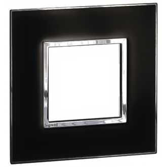 Rahmenplatte Arteor High End 1x1 Mirror Black