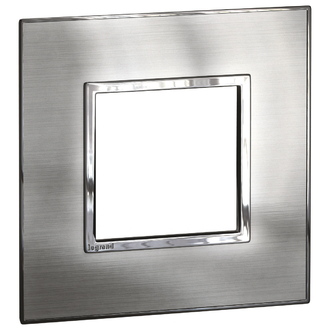 Rahmenplatte Arteor High End 1x1 Stainless Steel