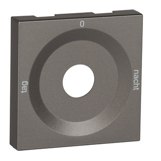 Drehschalter Frontplatte TAG-0-NACHT magnesium
