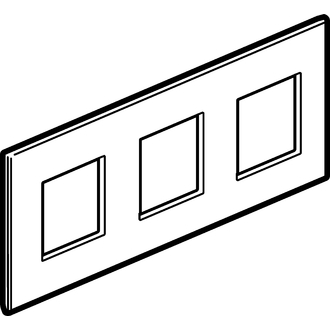 Rahmenplatte Arteor Basic 3x1 Graphite