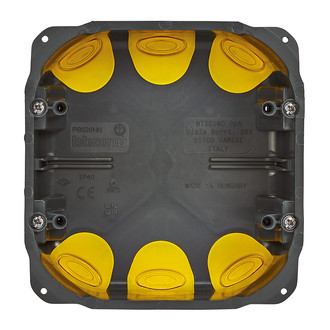 Einlassdose für Hohlwände 3+3 Module, Standard Italien