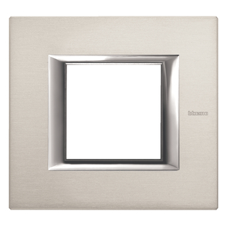 Plaque de recouvrement Axolute 2 modules Naturel, rectangulaires