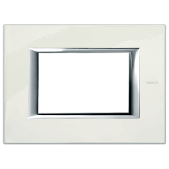 Plaque de recouvrement Axolute 3 modules Blanc, rectangulaires