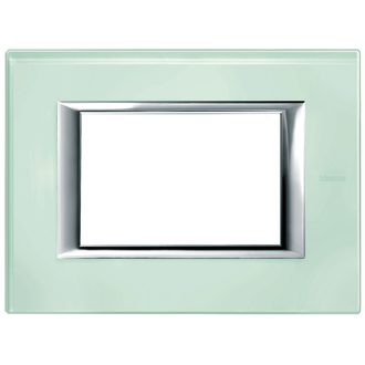 Plaque de recouvrement Axolute 3 modules Cristal, rectangulaires