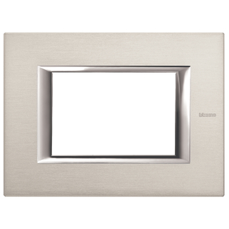 Plaque de recouvrement Axolute 3 modules Naturel, rectangulaires