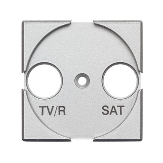 Frontplatte TV-R aluminium