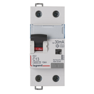 Fehlerstrom-Leitungsschutzschalter 2L C 13A 30mA Typ A 10kA