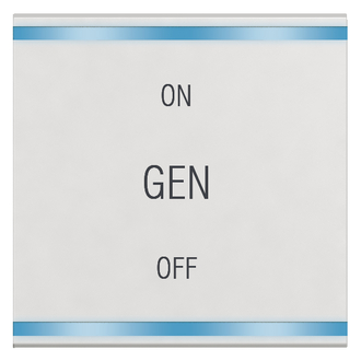 Touches avec symbole "ON-OFF-GEN"