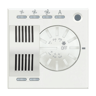 Raumthermostat MyHOME für Fan-Coils mit Stellrad