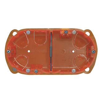 Boîte d'encastrement multimatériaux 4/5 modules, profondeur 40 mm - standard européen
