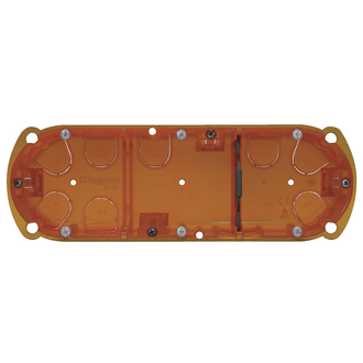 Boîte d'encastrement multimatériaux 6/8 modules, profondeur 50 mm - standard européen