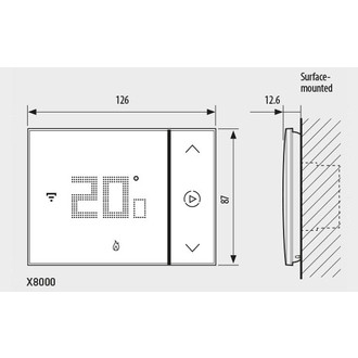 Smarther2 vernetzter UP-Raumthermostat weiss