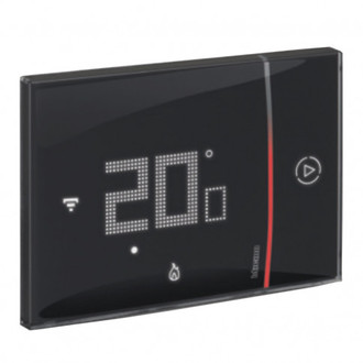 Smarther2 vernetzter UP-Raumthermostat schwarz