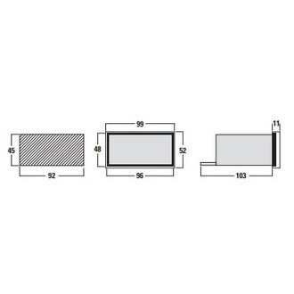 Indicateur numérique, alimentation auxiliaire 20-150VDC+48VAC