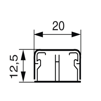 Endverschluss für Minikanal DLPLUS 20 x 12,5 mm