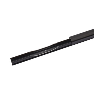 Kabelprofile für Einzelkabel 14mm x 13,5 - Länge 2,1 m, Farbe: Schwarz