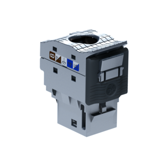 Set mit 24 RJ45-Module Kat. 6A STP