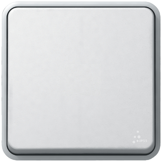 Poussoir A IP55, blanc