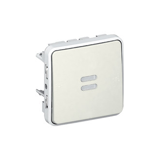 Poussoir A IP55, blanc, orientation